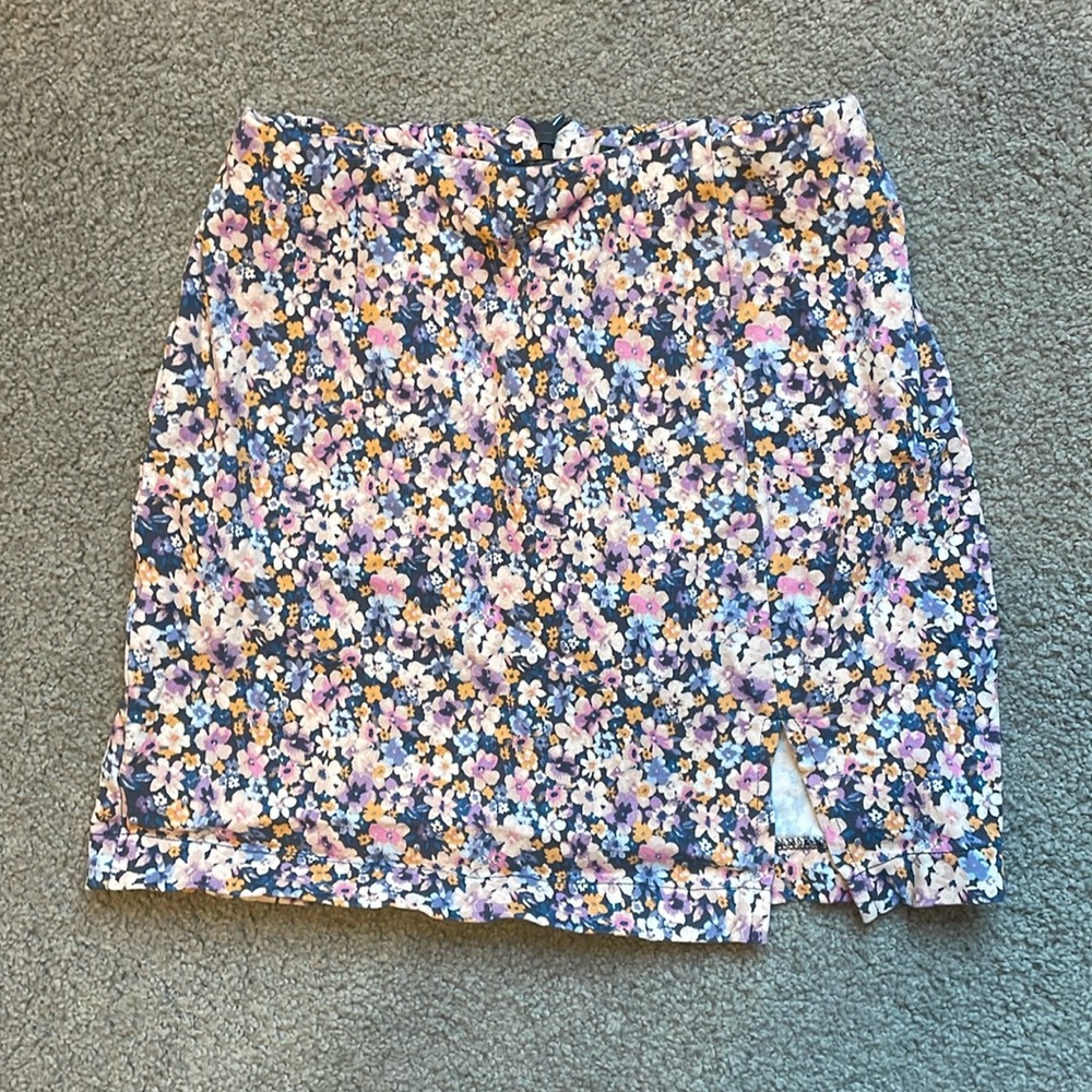 Wild Fable Floral Mini Skirt Size 0 XS
